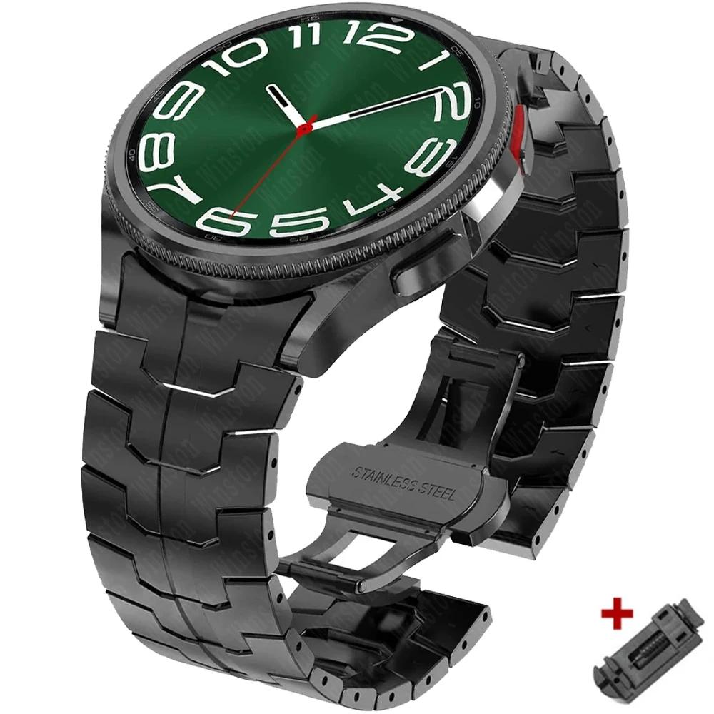 Stainless Steel Strap for Samsung Galaxy Watch 7 6 5 4 Classic 47mm 43mm 42 46mm 45mm No Gaps Metal Band 40 44mm Link Bracelet