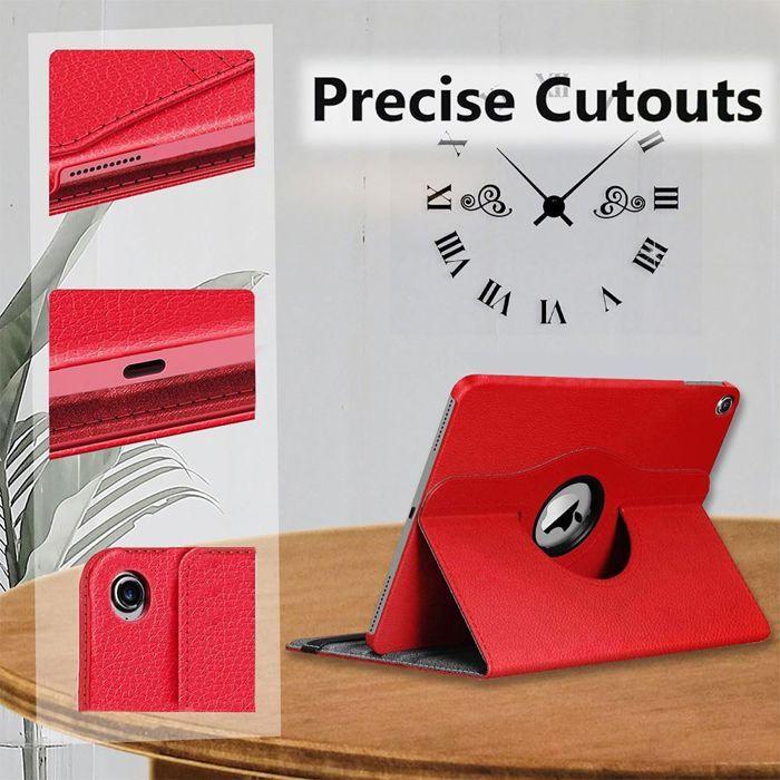 Coque de Protection - BOOLING - pour iPad Air 3 / pour iPad Pro - Rotatif 360° - Rouge - Multi-Angle