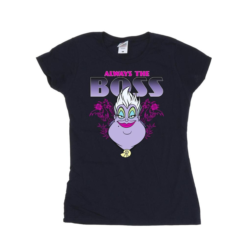 Disney Womens/Ladies The Little Mermaid Ursula Mum Is The Boss Cotton T-Shirt
