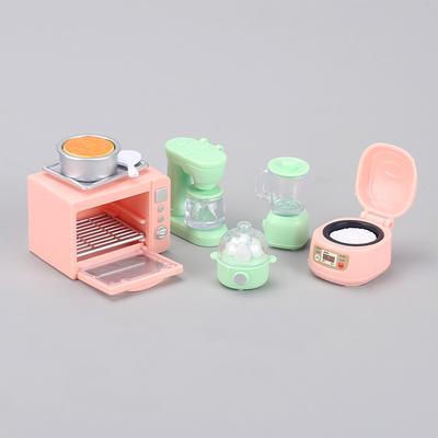Мини Игровой Домик Миниатюрная Рисоварка Духовка Соковыжималка Пароварка для Яиц Маленькая Модель Детский Кукольный Домик Орнамент Игрушки