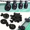 100pcs Black Shade Clips Durable PP Plastic, Ideal for Shade Nets, Patio Screens,Multi-Purpose Waterproof Clips, Shade Net Fasteners