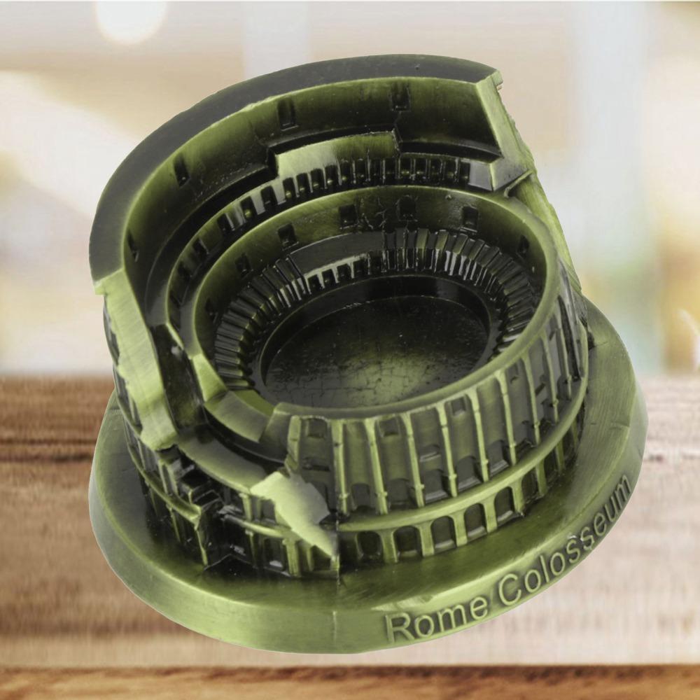 Alloy Roman Colosseum Model Desktop Display Ancient Rome Decor Home Decoration