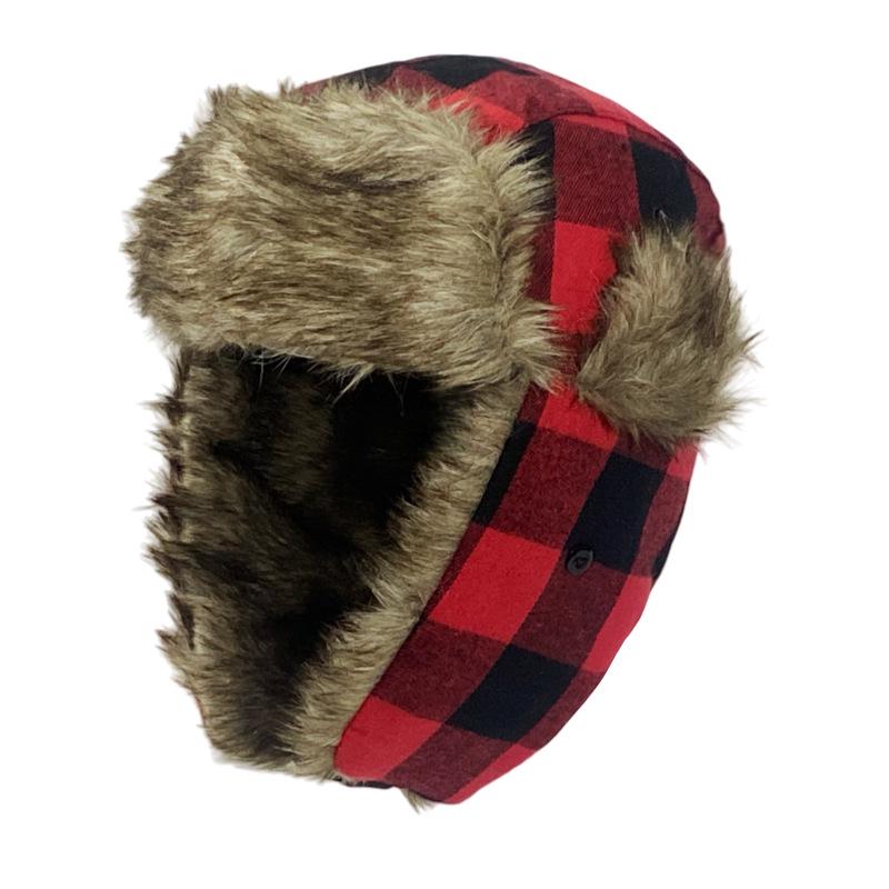 Шапка-авиатор из овечьей шерсти на зиму: Ветрозащитный, Защищающий от холода, Защита ушей для активного отдыха