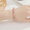 Metal Enamel Bracelet Color Plated Enamel Flower Bangle Cloisonne Bracelet  Traditional Style