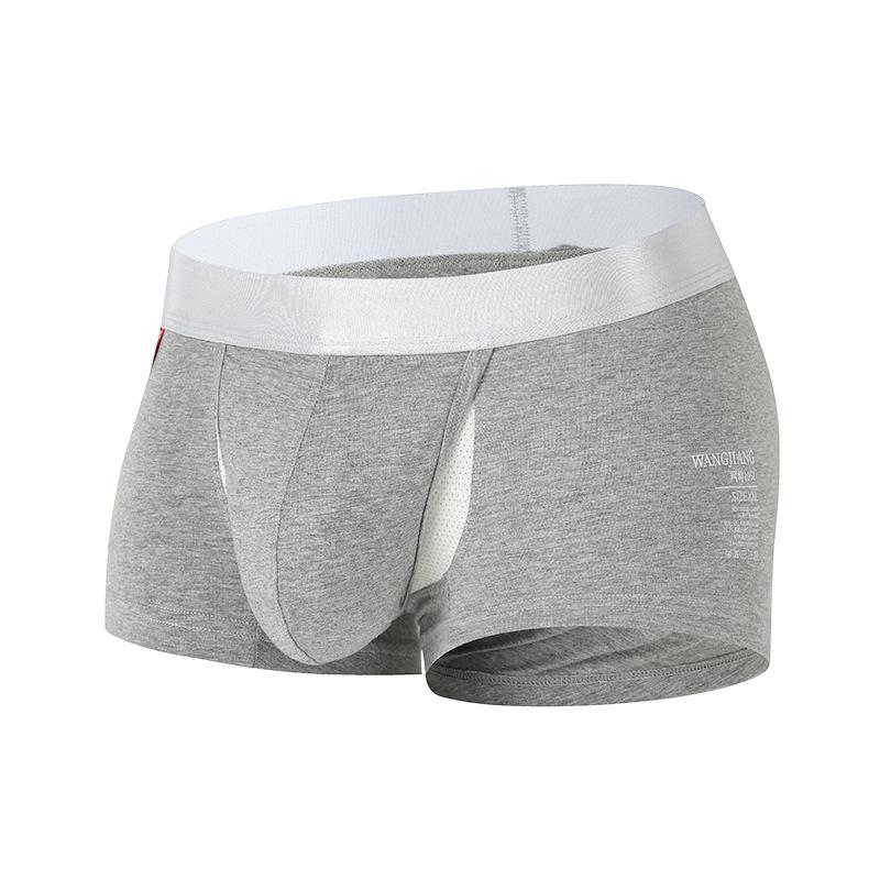 Мужские хлопковые боксеры-брифы «Космическая капсула» - Дышащие, средней посадки, однотонные, больших размеров