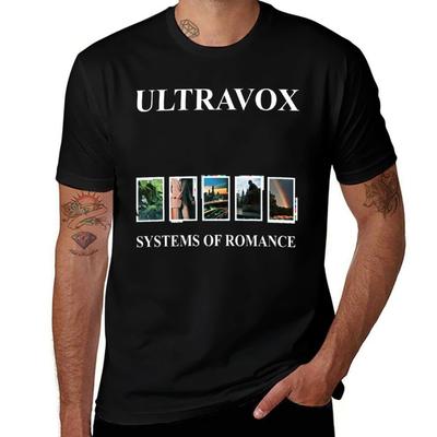 Футболка Ultravox 80-х кастомная одежда в стиле аниме мужская футболка мужские футболки повседневная стильная