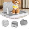 Dog Bathroom Tray with Guard, Nonslip Design for Pee Pads and Small Medium Dogs