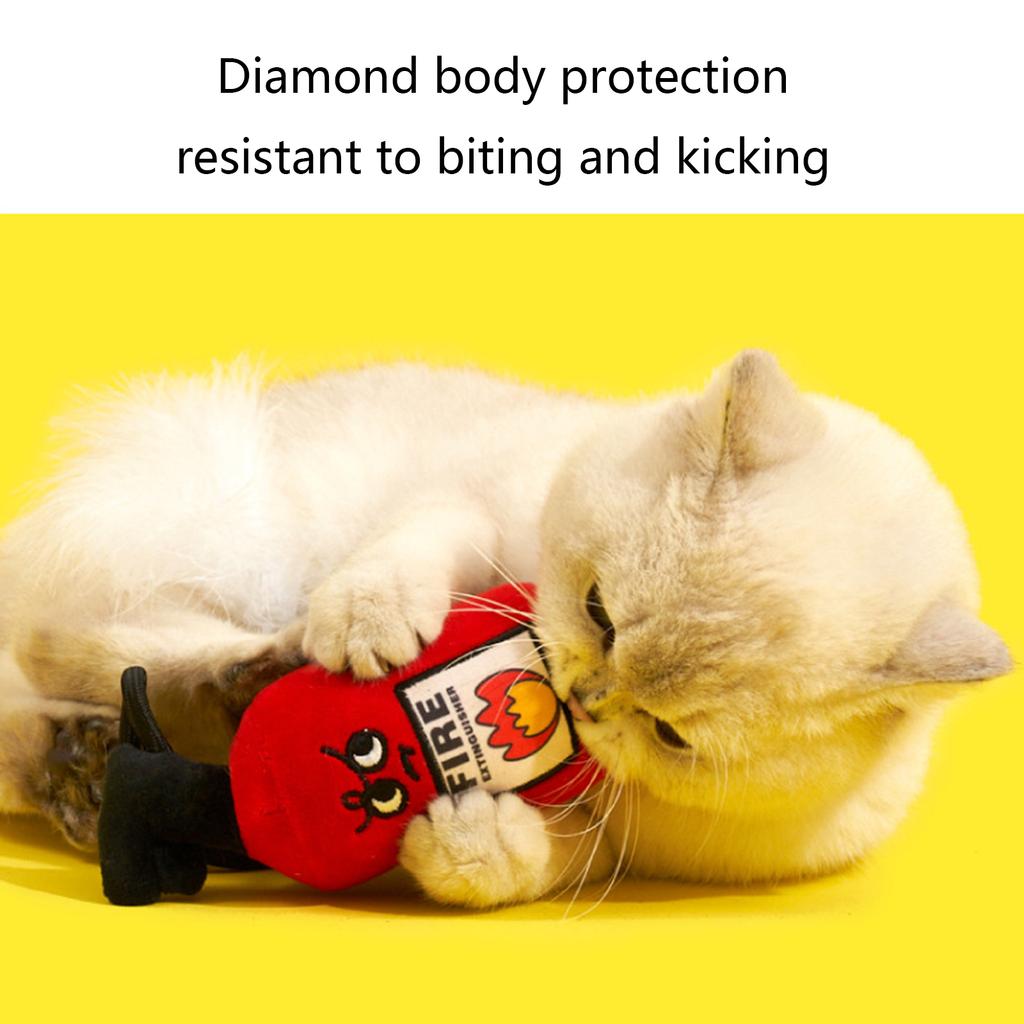 Жевательная игрушка для кошек, наполненная кошачьей мятой, безопасная игрушка для улучшения настроения со звуком погремушки для кошки, подарок для улучшения настроения для котенка