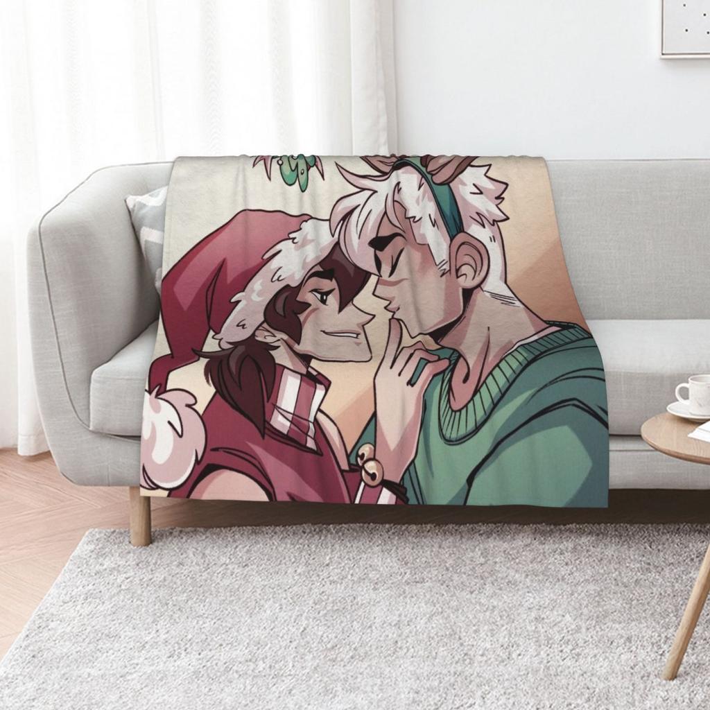 Sheith Mistletoe Throw Blanket Color Fast Cozy Throw Blanket