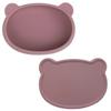 Набор тарелок с крышкой для младенцев Blue Mama Modooi Bear, розовый, 1 комплект, популярные корейские товары для родителей