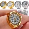 Student Ornament Roman Alloy Quartz Ring Gold Sliver Finger Watches Digital Ring Watch New Men's and Women's  Accessories