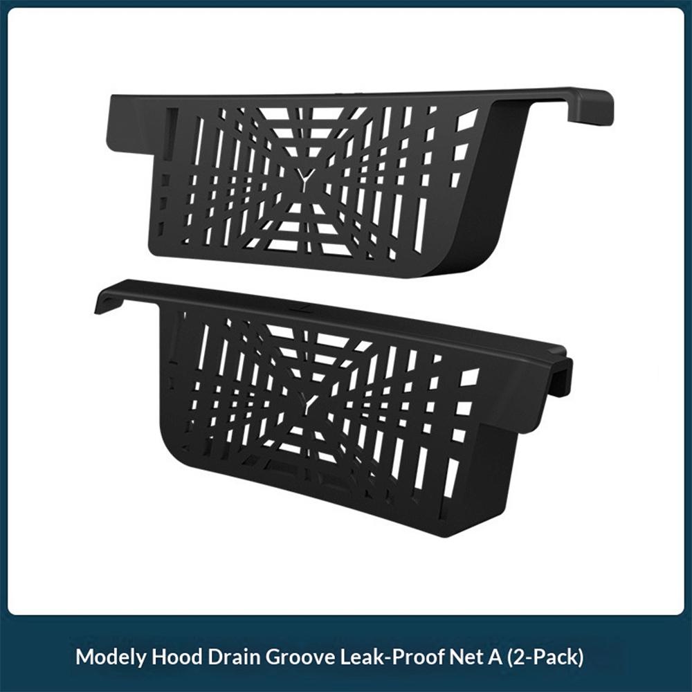 For Tesla Model Y -2024 Front Cabin Cover Water Stops Blockage Debris Filter Cover Anti-Blocking Protection Car Accessories