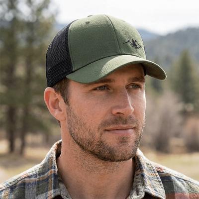 Breathable Quick-Drying Baseball Cap Adjustable Mountain Embroidery Snapback Hat Wide Brim Sun Protection Trucker Hat Fishing