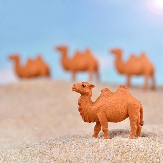 Экологичная фигурка животного для детей, коричневое украшение для приборной панели автомобиля, статуя верблюда, шикарные круглые углы, легкий вес