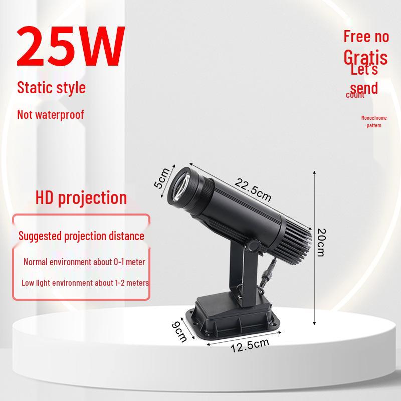 Светодиодный проектор вращающегося логотипа для наружных вывесок магазинов