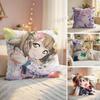 LLove Live School Idol Наволочка из шелковистого короткого плюша с невидимой молнией, пылезащитная наволочка для диванной подушки для домашнего декора