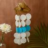 Wind Chimes Coconut and Capiz Blue Dolphins 30cm