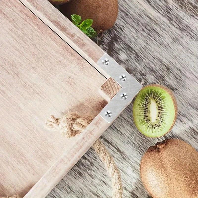 20 шт. L-образные кронштейны, плоские угловые скобки, металлические ремонтные пластины из нержавеющей стали для крепления к дереву, крепежные кронштейны для соединителей