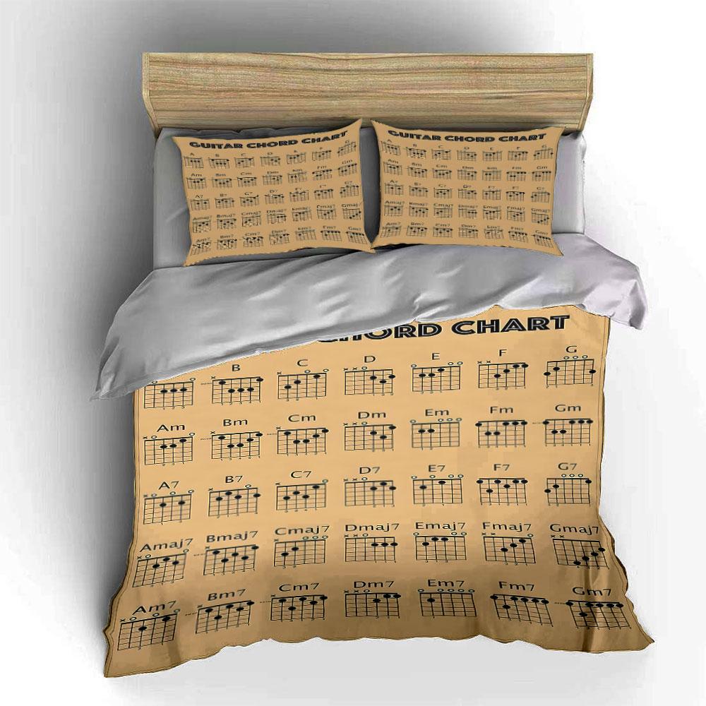 Guitar chord chart pattern. Bedding sets Duvet cover sets Duvet covers Pillowcases(1* Duvet Cover 2* Pillowcases without duvet insert)