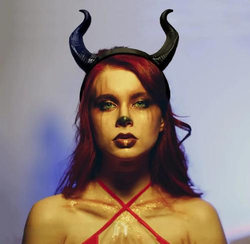L'vow Gothic Evil Horns Headband For Halloween, Cosplay Co