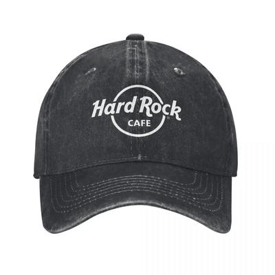 Бейсболка Hard Rock Logo Cafes Vintage Distressed Denim Washed Restaurant Bar Cap Men Women Outdoor All Hat