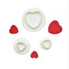 3Pcs/Set Geometric Fondant Cookie Cake Cutter Ejector Stamp Plunger Mold Embossed Star Heart DIY Baking Cake Decorating Tools