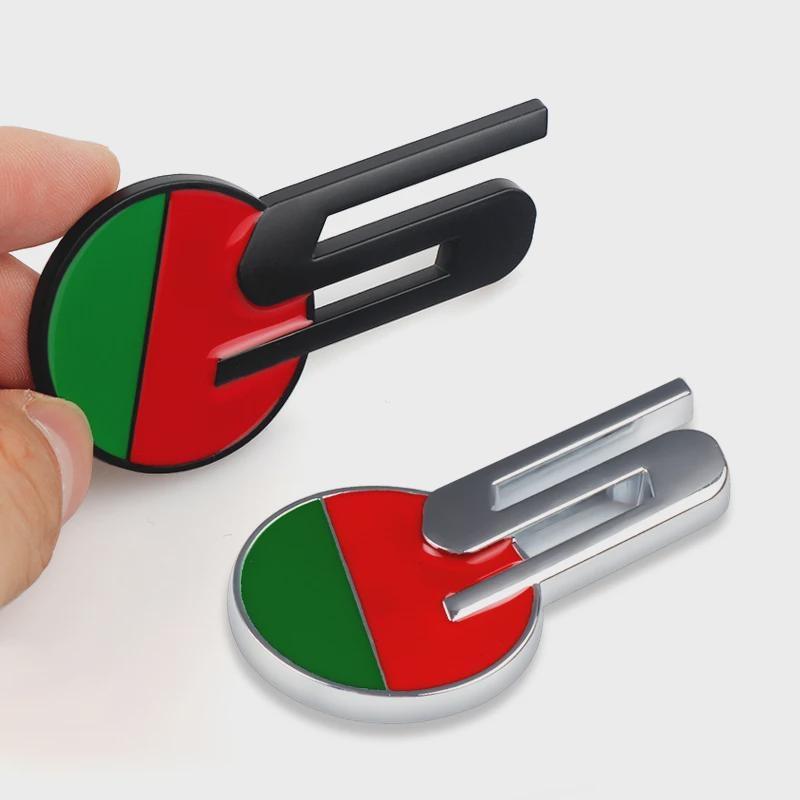 Эмблема на задний багажник автомобиля S Логотип Наклейка Украшения Наклейки Стильные аксессуары