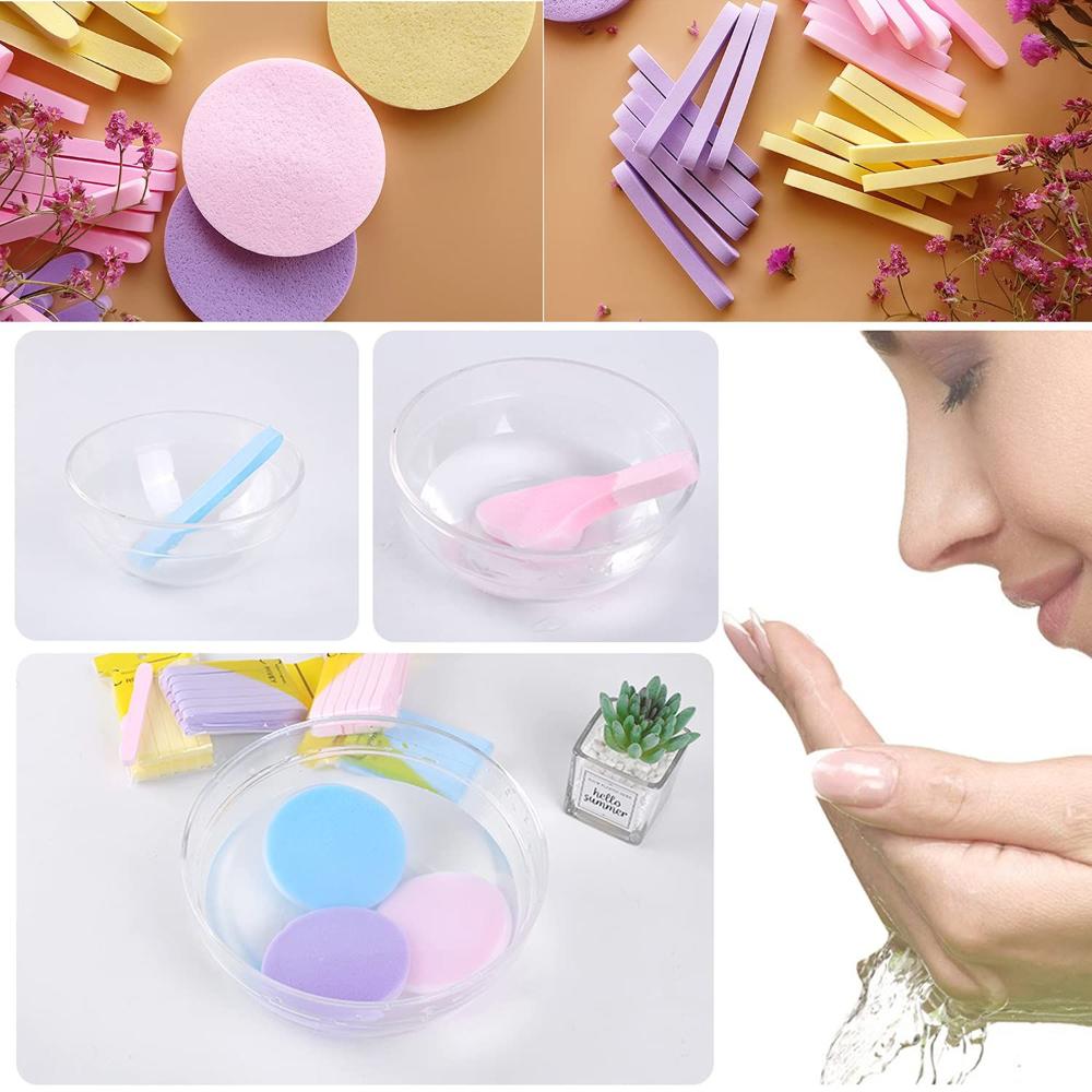 12pcs Spa Skin Care Tool Exfoliating Facial Sponge Face Wash Sponges Cleansing Pad Cosmetic Puff