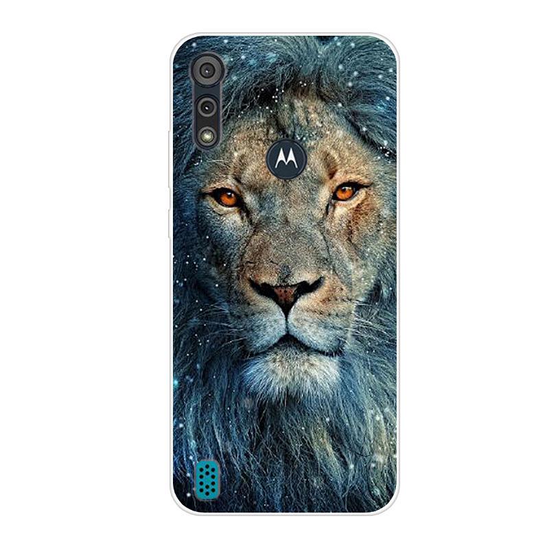 For Motorola Moto E6S 2020 Case Shockproof Soft Silicone TPU Back Cover For Moto E6S 2020 E6i Phone Cases E 6S Case Cute Cartoon