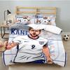 3PCS Football Player Kane  Bedding set,Ideal for1pc Duvet Cover And 2pcs Pillowcases Perfect for Christmas gift,Ideal for Bedroom, Dormitory