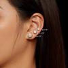 Серьги-гвоздики D Color 2CT VVS1 EX с муассанитом S925, серьги-гвоздики круглой огранки с платиновым покрытием для женщин, свадебные серьги