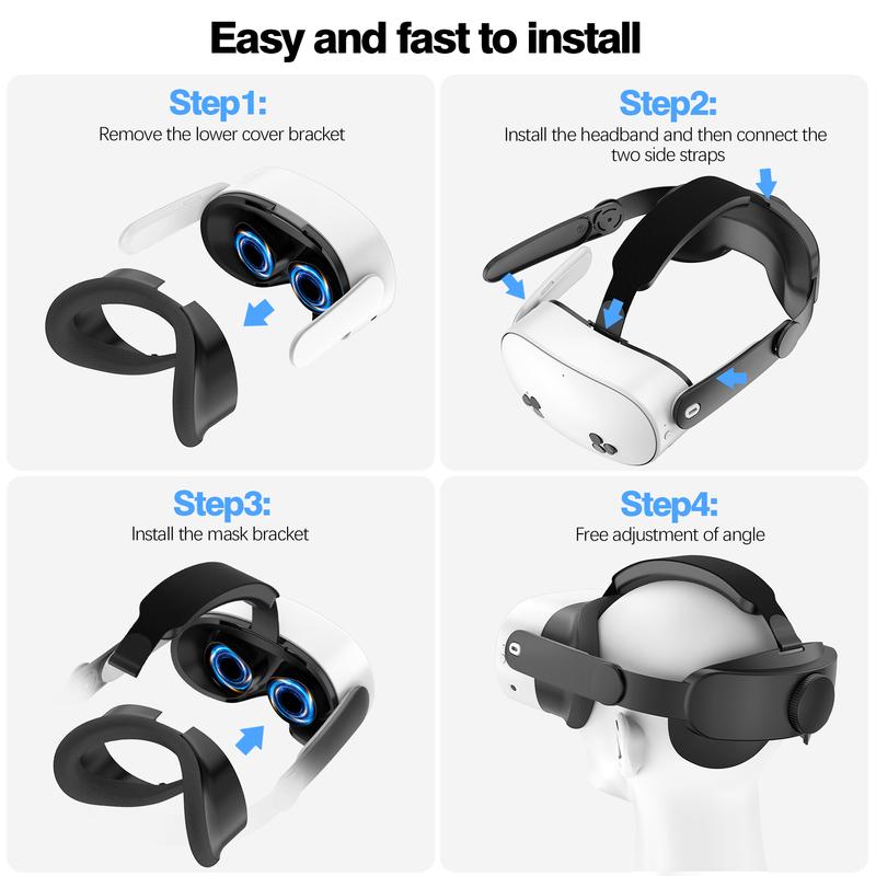 Compatible with Quest 3S Elite Strap forEnhanced Support and Comfort in VR,Meta Quest 3S\Quest 3 Comfort Head StrapAccessories