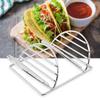 Tortillas Stand Wave Metal Dish Shaped Rack Parties Plate Baking Burritos Restaurants Heart Silver Home Tray Storage Holds Shelf