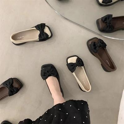 Женские туфли из искусственной кожи в британском стиле, туфли-бобы в ретро-стиле, элегантный темперамент, туфли Мэри Джейн