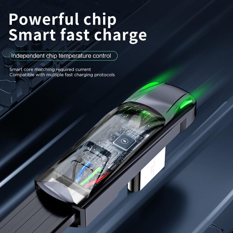 FONKEN Быстрая зарядка 5А, 66 Вт, USB Type C, 90 градусов, быстрая зарядка, USB-кабель c, шнур для передачи данных Type-C, зарядное устройство Usb-c для телефона Samsung Xiaomi Huawei Type c