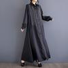 Long Sleeve Plus Size Vintage New In Dresses for Women Casual Loose Spring Summer Autumn Shirt Dress