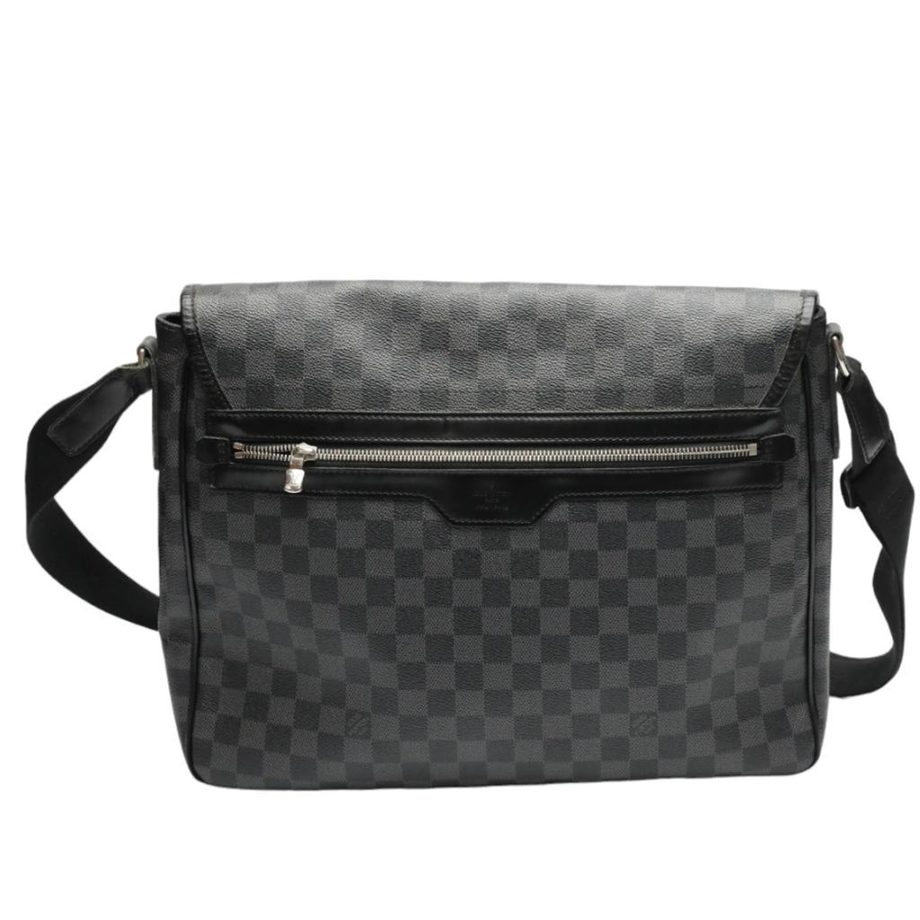 Louis Vuitton Сумка через плечо Damier Grafitte Daniel GM кожаная черная унисекс N58033 Б/у