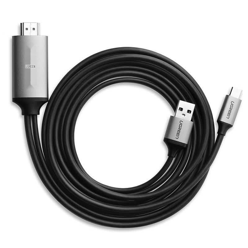 Ugreen Кабель-адаптер Type-C на HDMI с питанием от USB