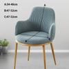 Solid Color High Arm Chair Cover Stretch Dining Chair Slipcover Fundas Para Sillas Makeup Spandex Round Bottom Chair Covers