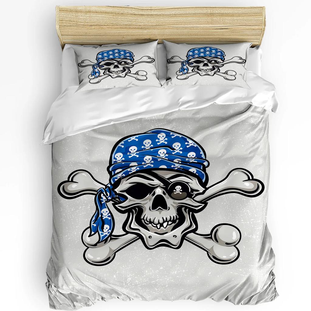 Tropical Arbor Pirate Ship Plank Duvet Cover 3pcs Bedding Set Home Textile Quilt Cover Pillowcases Bedroom Bedding Set No Sheet
