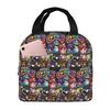 Nightmare Critters Cartoon Insulated Lunch Bag for Women Children Leakproof Food Boxes Thermal Lunch Box Tote