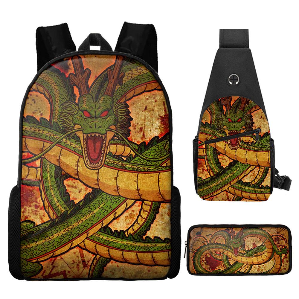 Dragon Ball Dragon Ball Backpack Primary And Secondary School Schoolbag Shoulder Bag Satchel Pencil Case