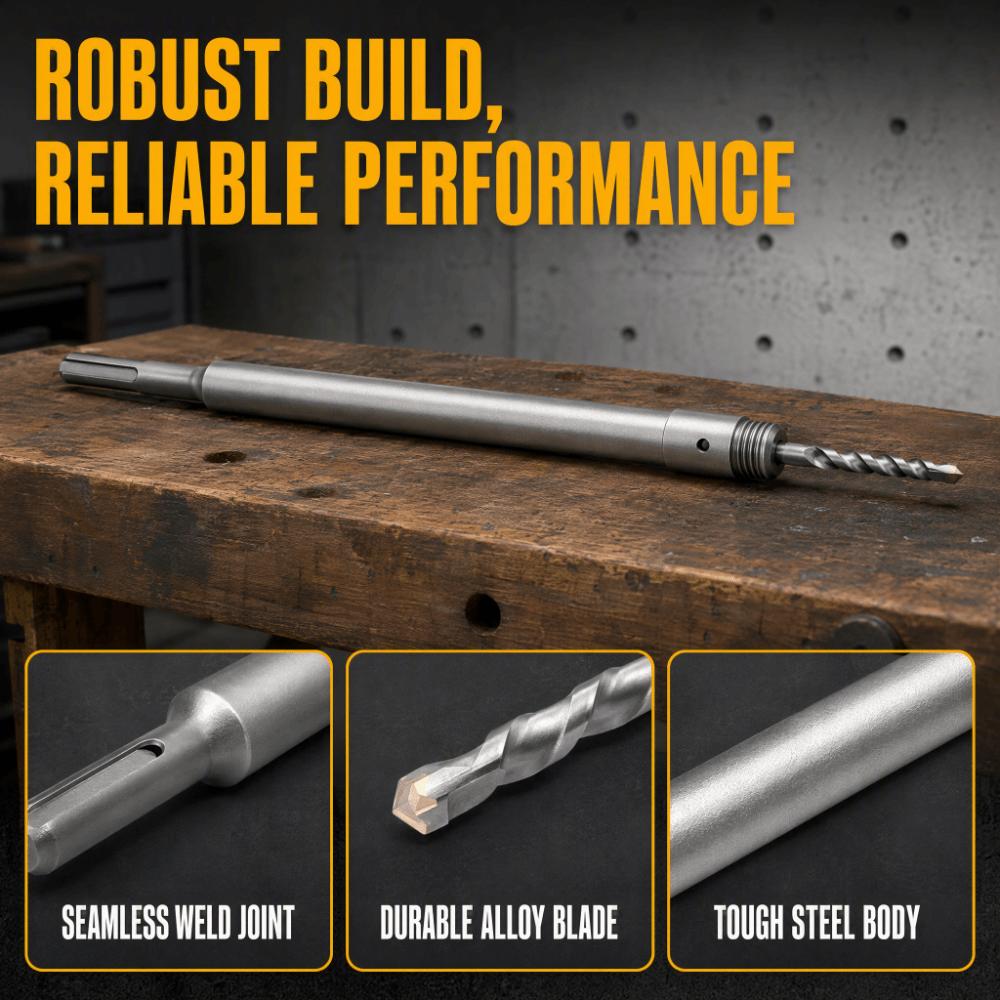 320mm Length Core Drill Bit Shank SDS Plus Shank Connecting Rod Adapter Concrete Drilling