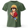 2026 One Piece Луффи Новая Модная Уличная Одежда Мужская и Женская Футболка с Коротким Рукавом Плюс Размер Свободная Спортивная Футболка Топ
