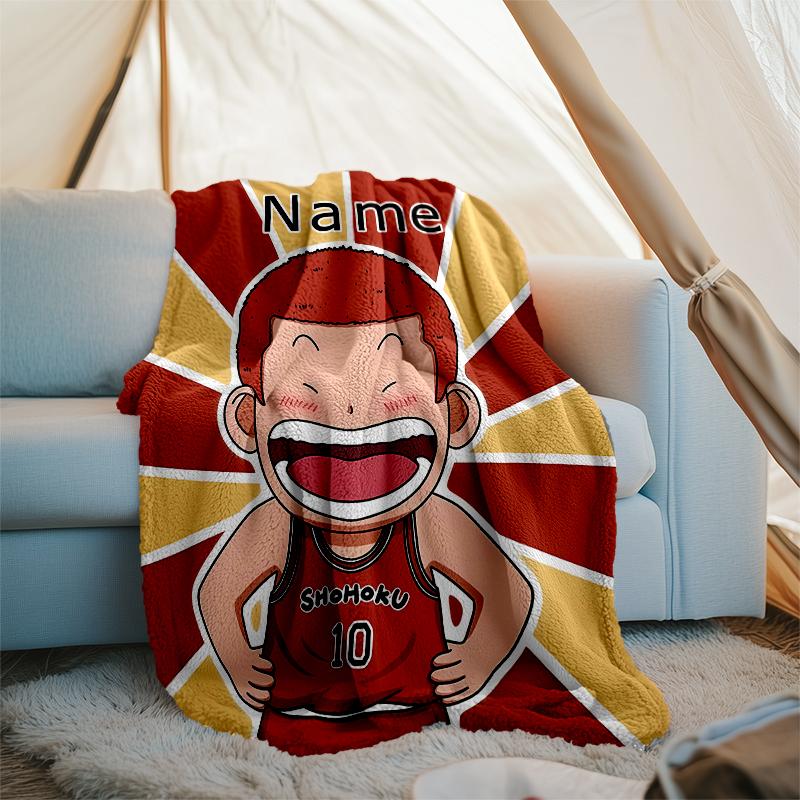 Personalized Custom Name Blanket - Sakuragi Hanamichi Print Design,Blanket for Sofa,Bed,Travel,Camping - Soft and Warm, Great Gift