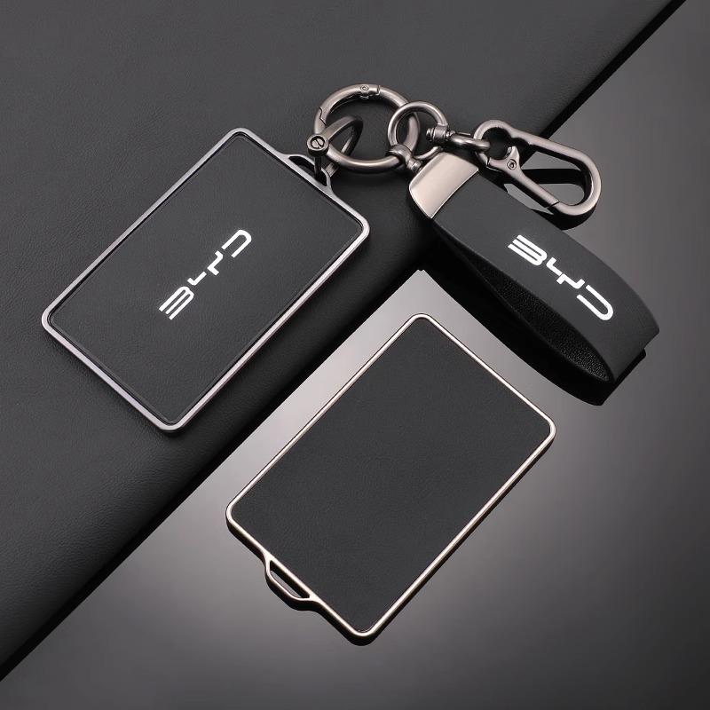 Для BYD Tang DM Han EV Song PRO Qin PLUS DMI Автомобильные Бесключевые Брелоки Аксессуары Кожаный Автомобильный NFC Карта Чехол для Пульта ДУ Полное Покрытие