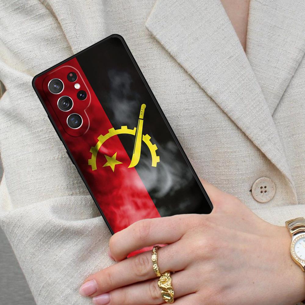Angola flag Patterned Cell Phone Case for Samsung Galaxy S26 Ultra S25 S24 S23 S22 S21 S20 Note10 Cover