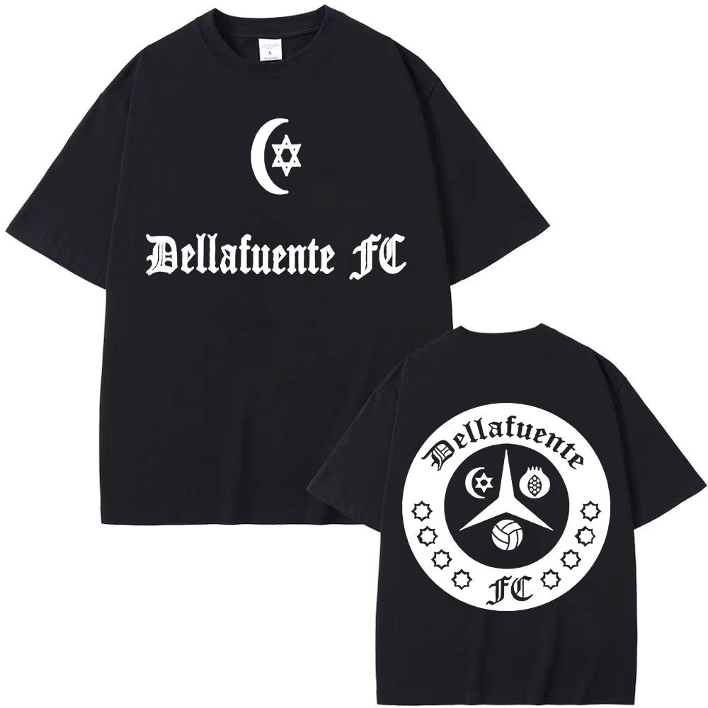 Rapper Dellafuente New Album 2026 Tour Tshirts Men Women Harajuku Gothic Hip Hop Punk T Shirt Fashion Casual Tshirt