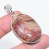 Natural Dolomite Gemstone 925 Sterling Silver Jewelry Pendant 2.09" b7H63