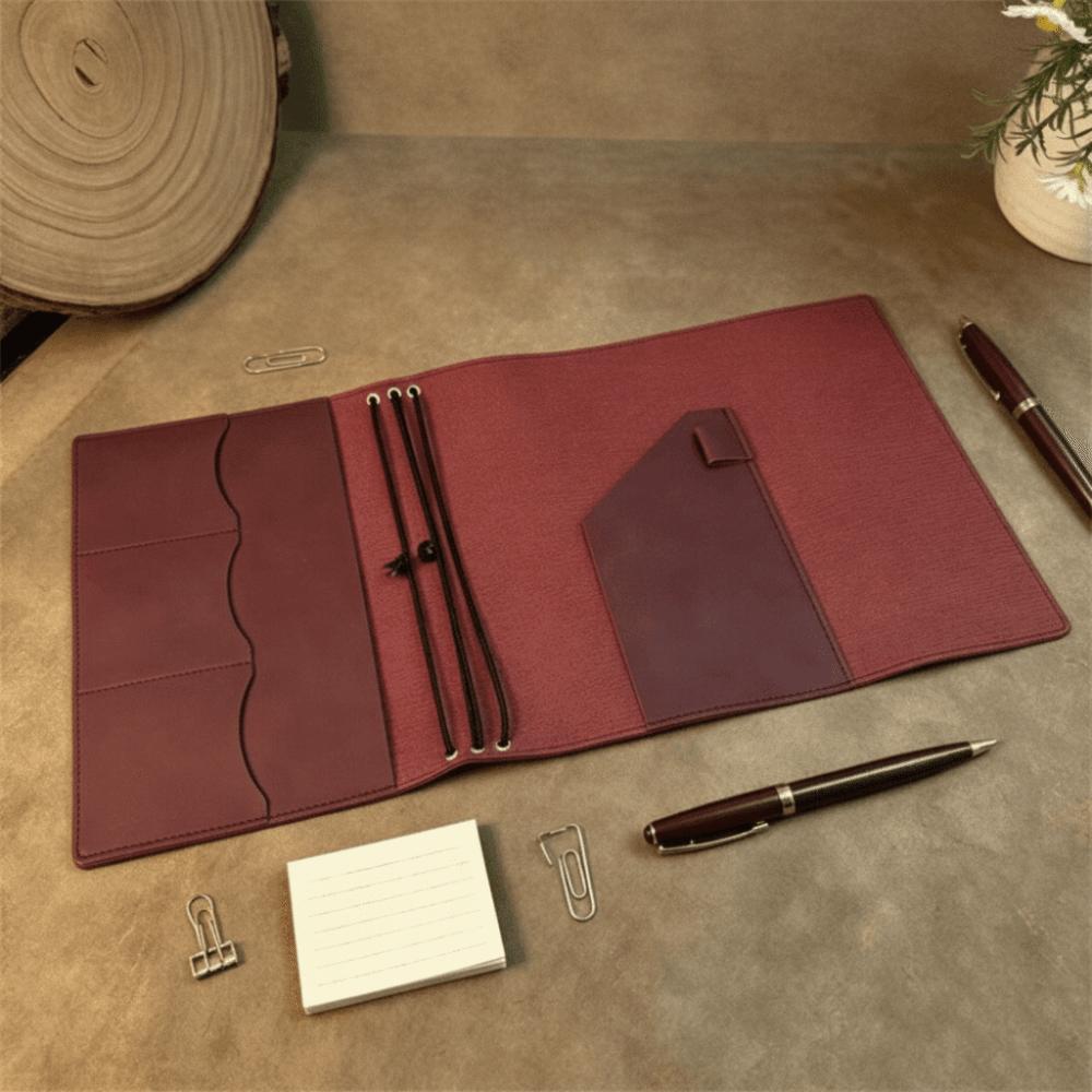 Compact Notebook Organizer Loose Leaf Book Protective Cover Vintage Notebook Cover For Hobby